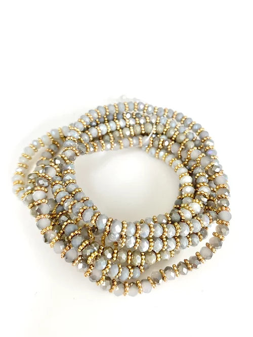 Venus Crystal Bracelet - Grey-Pink Waters 