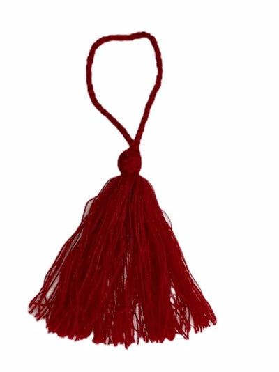 Red Large Tassel - Pink Waters 