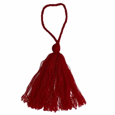 Red Large Tassel - Pink Waters 