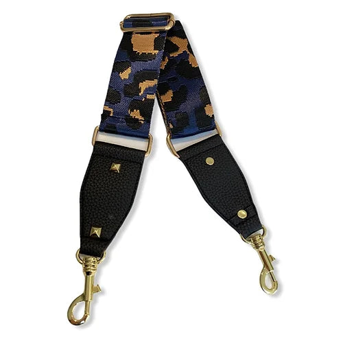 Animal Print Bag Strap - Blue-Pink Waters 