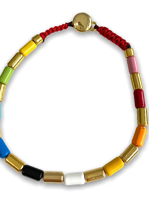 Multi Bead Bracelet - Children's-Pink Waters 