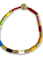 Multi Bead Bracelet - Children's-Pink Waters 