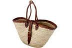 Leather Strap Basket-Pink Waters 