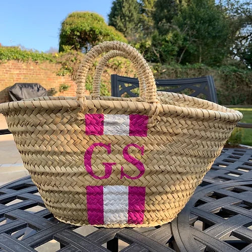 HAMPTONS Monogrammed Mini-Pink Waters 