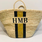 MARBELLA Rope Handle Basket-Pink Waters 