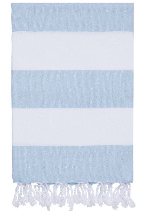 MONOGRAMMED BOLD Peshtemal-Pink Waters 