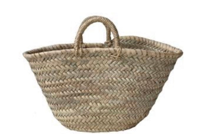 Mini Rope Handle Basket-Pink Waters 