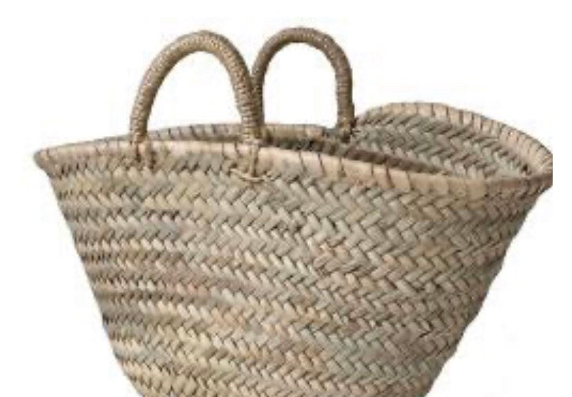 Mini Rope Handle Basket-Pink Waters 