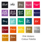 BYBLOS Personalised Canvas Tote (Large Letters)-Pink Waters 