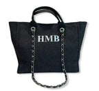 BYBLOS Personalised Canvas Tote (Small Letters)-Pink Waters 