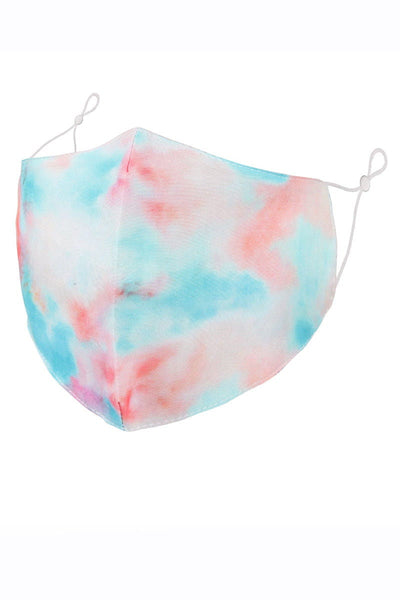 Tie Dye Face Mask - Pink Waters 