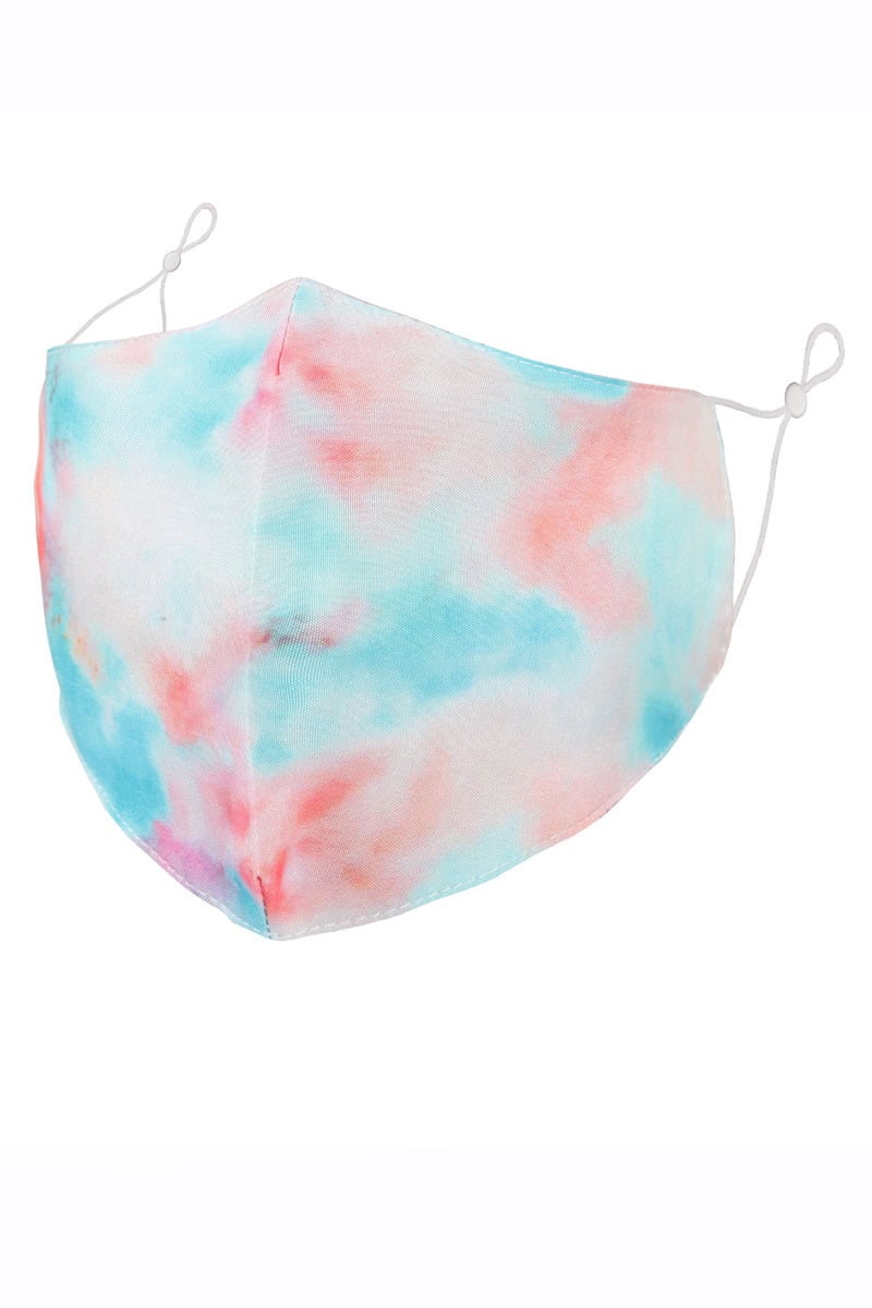 Tie Dye Face Mask-Pink Waters 