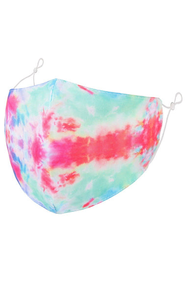 Tie Dye Face Mask - Pink Waters 