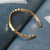 Steel Fashion Friendship Bangle - Gold-Pink Waters 