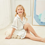 Children's Pyjama Set 'Portia' White-Pink Waters 