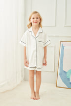 Children's Pyjama Set 'Portia' White-Pink Waters 
