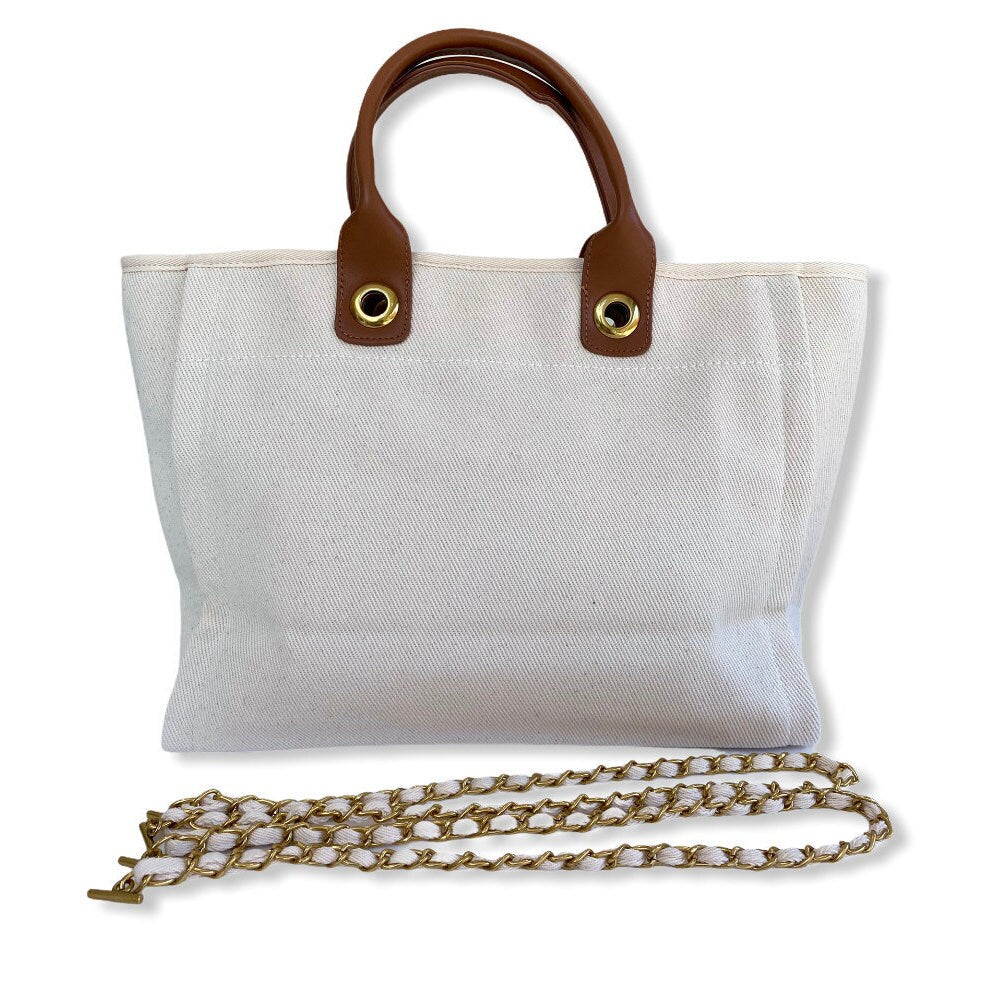 EDEN Canvas Tote - Pink Waters 