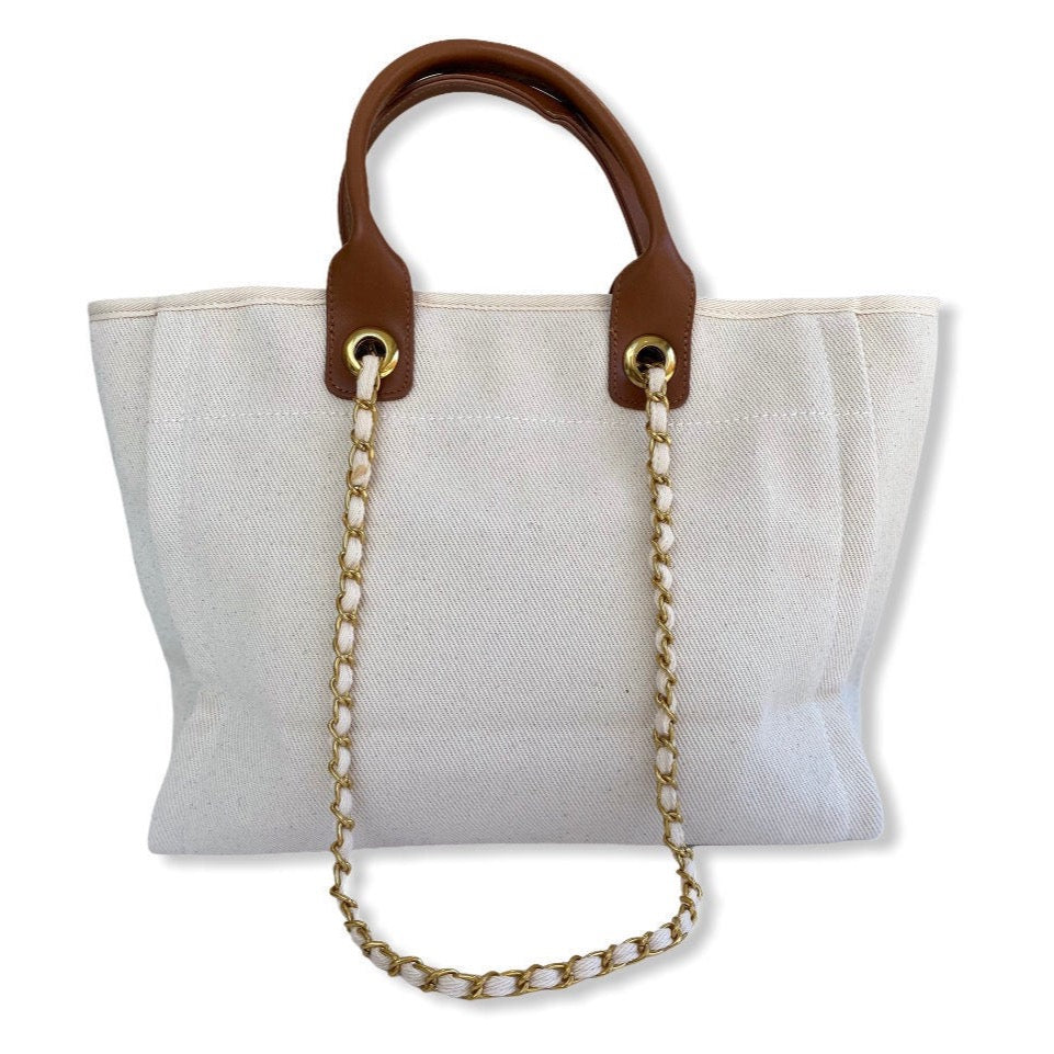 EDEN Canvas Tote - Pink Waters 