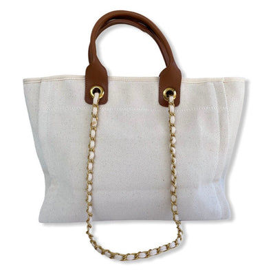 EDEN Canvas Tote - Pink Waters 