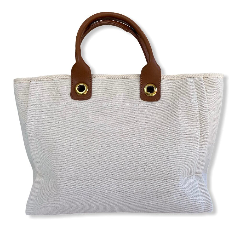EDEN Canvas Tote - Pink Waters 