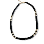 Boho Beaded Necklaces - White or Black-Pink Waters 
