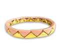 Triangle Enamel TILE Bracelet - Pink/Gold-Pink Waters 