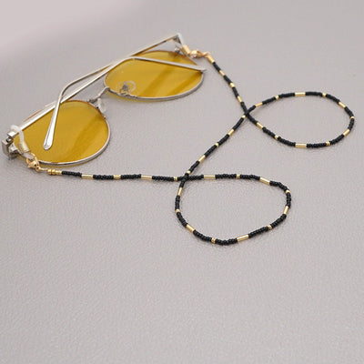 Beaded Sunglasses/ Mask chain. Multi Function. - Pink Waters 