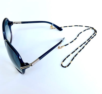 Beaded Sunglasses/ Mask chain. Multi Function. - Pink Waters 