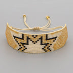 MIYUKI Beaded Stack. bohemian style beaded bracelets.-Pink Waters 