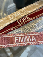 Canvas Personalised Friendship Bracelet-Pink Waters 