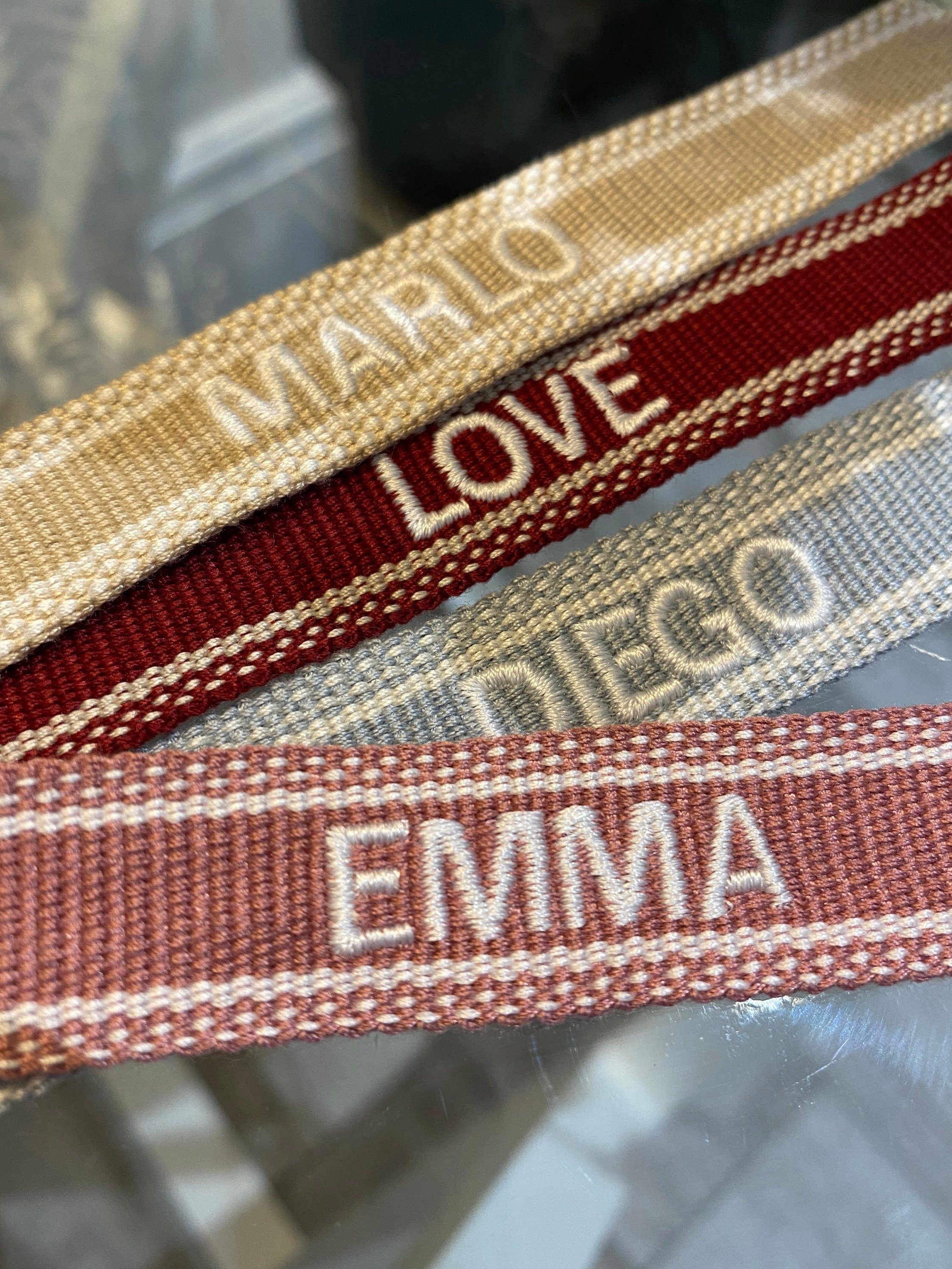 Canvas Personalised Friendship Bracelet-Pink Waters 