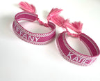 Canvas Personalised Friendship Bracelet-Pink Waters 
