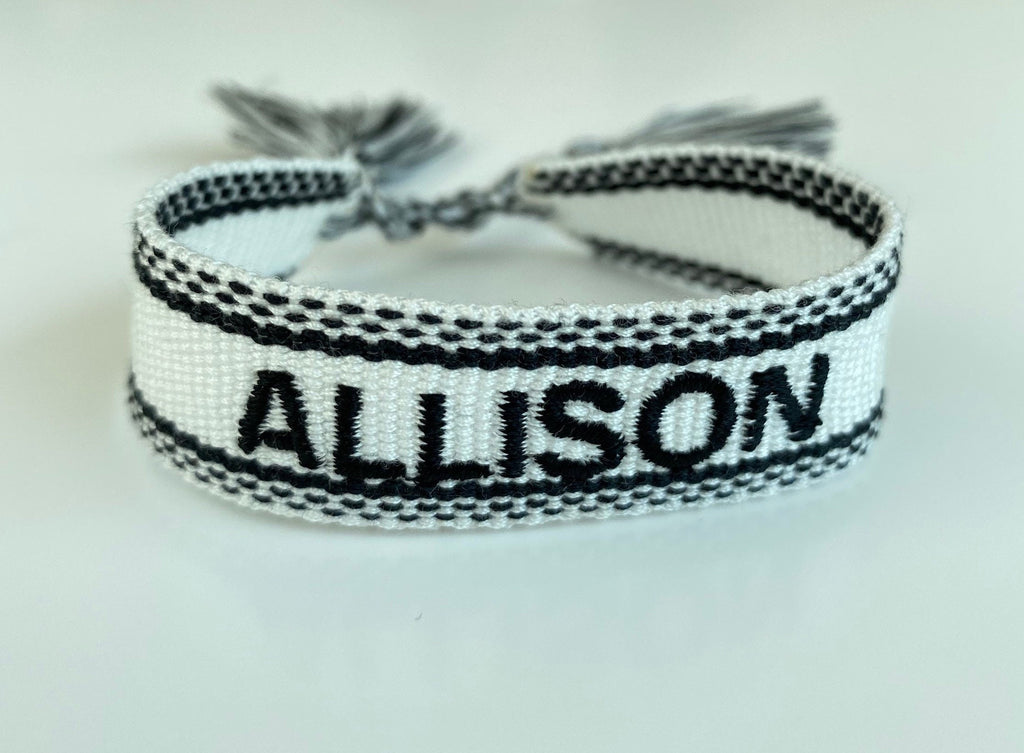 Canvas Personalised Friendship Bracelet-Pink Waters 