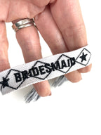 Canvas Friendship Bracelet - Bridesmaid/Good Vibes Only/Stay Safe-Pink Waters 