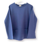 Sweatshirt with wide waist/pockets-Pink Waters 