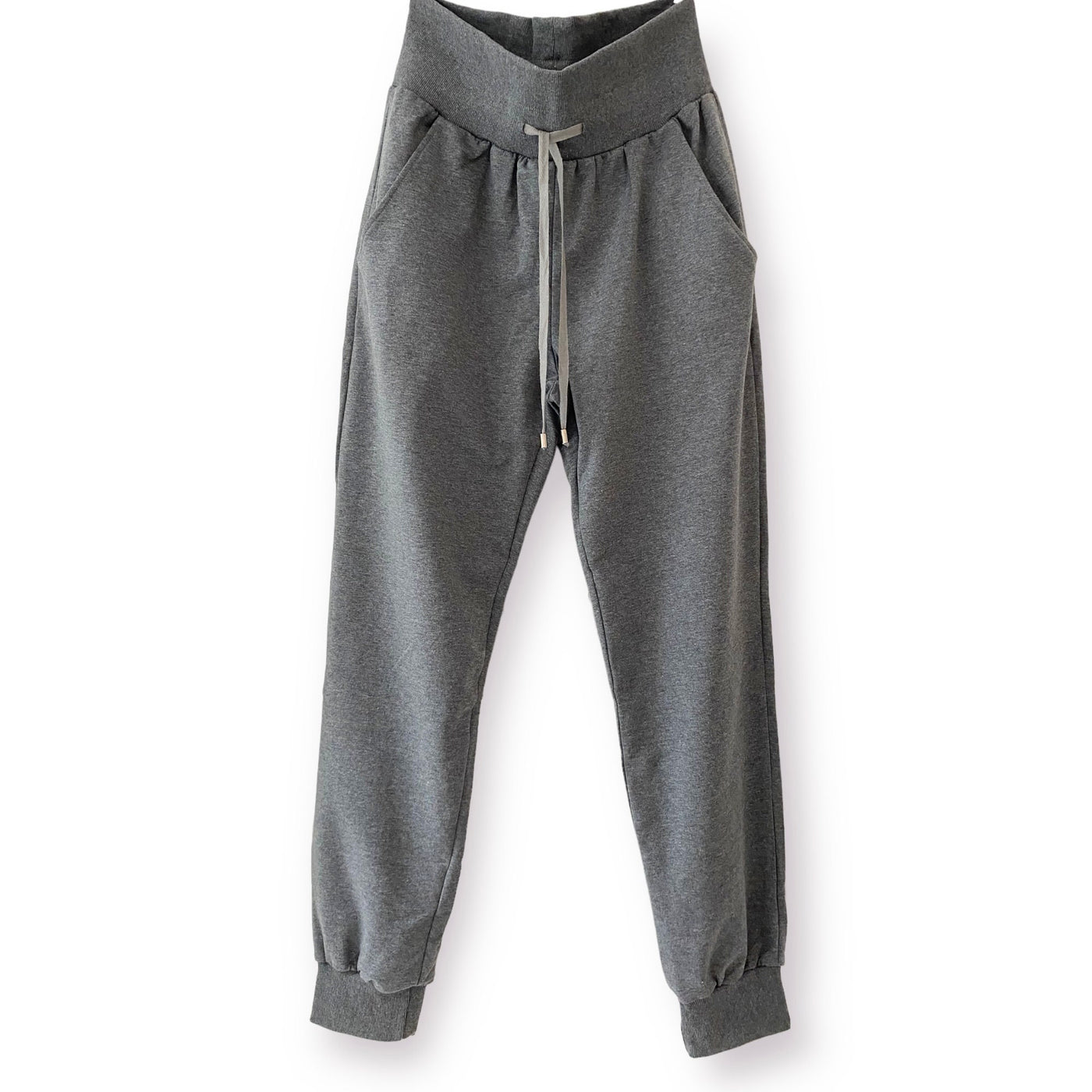Classic Grey Jogger with Deep Waist Band - Pink Waters 