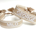 Canvas Personalised Friendship Bracelet-Pink Waters 
