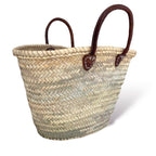 Maya - Small Basket with Dark Handles-Pink Waters 