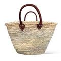 Maya - Small Basket with Dark Handles-Pink Waters 