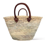 Maya - Small Basket with Dark Handles-Pink Waters 