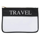 Clear Make up Cosmetic Toiletry Bags Waterproof Transparent PVC Bag Cosmetic. Various Colours-Pink Waters 